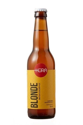 Bière Blonde Bio KŪRA - 4,8° - (33cl) 1