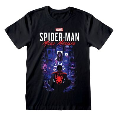 Maglietta Spider-Man Miles Morales Videogioco - City Overwatch