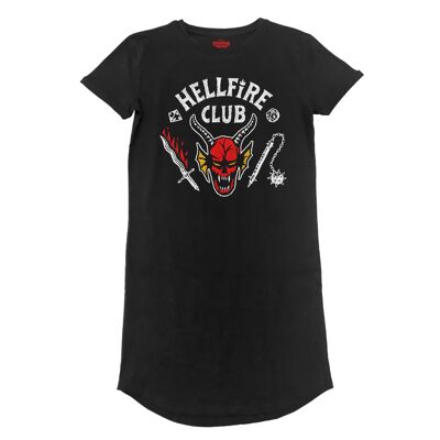 Stranger Things-Hellfire Club (T-Shirt-Kleid)