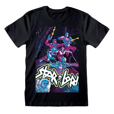 T-shirt unisex con poster dei Guardiani della Galassia
