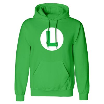 Nintendo Super Mario Luigi-Abzeichen-Pullover-Hoodie