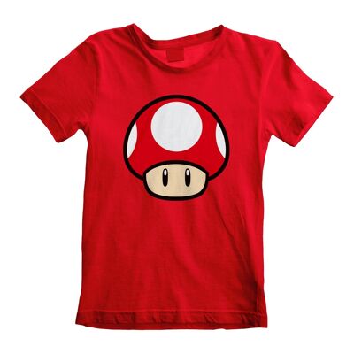 Nintendo Super Mario Power Up Champiñón Camiseta para niños