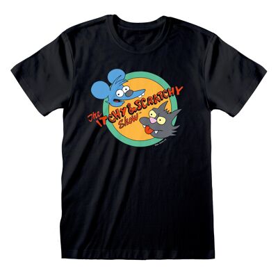 Camiseta con logo de Los Simpsons Itchy and Scratchy Show
