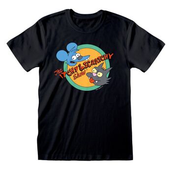 Simpsons Itchy et Scratchy Show Logo T-shirt