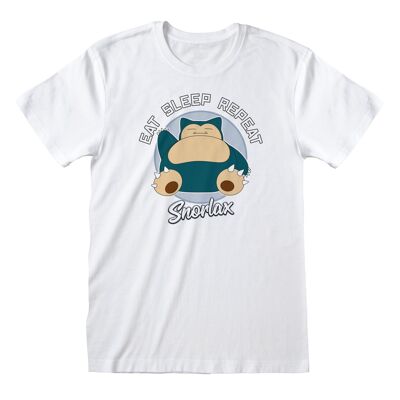 Camiseta Pokemon Snorlax Eat Sleep Repeat