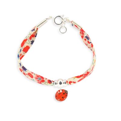 Joyería Infantil Niña - Pulsera Liberty mariquita 10mm