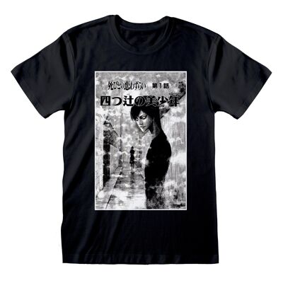 Junji Ito noir et blanc T-shirt noir