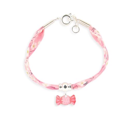 Bijoux Enfants Filles – Bracelet Liberty 10mm bonbon