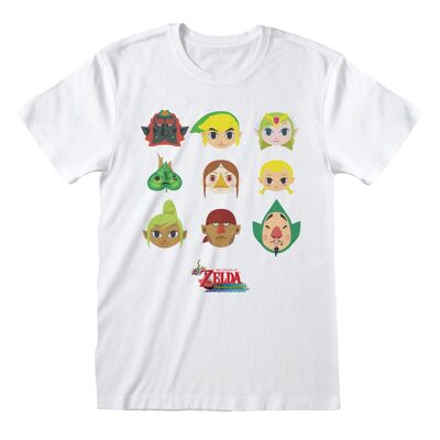 T-shirt visages Nintendo Legend of Zelda Wind Waker