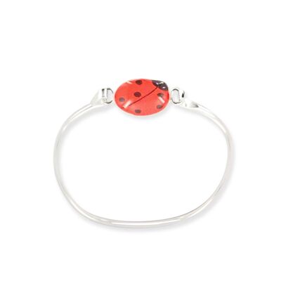 Children's Girls Jewelry - Ladybug bangle bracelet