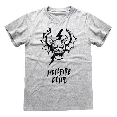 Netflix Stranger Things Hellfire - Camiseta con calavera