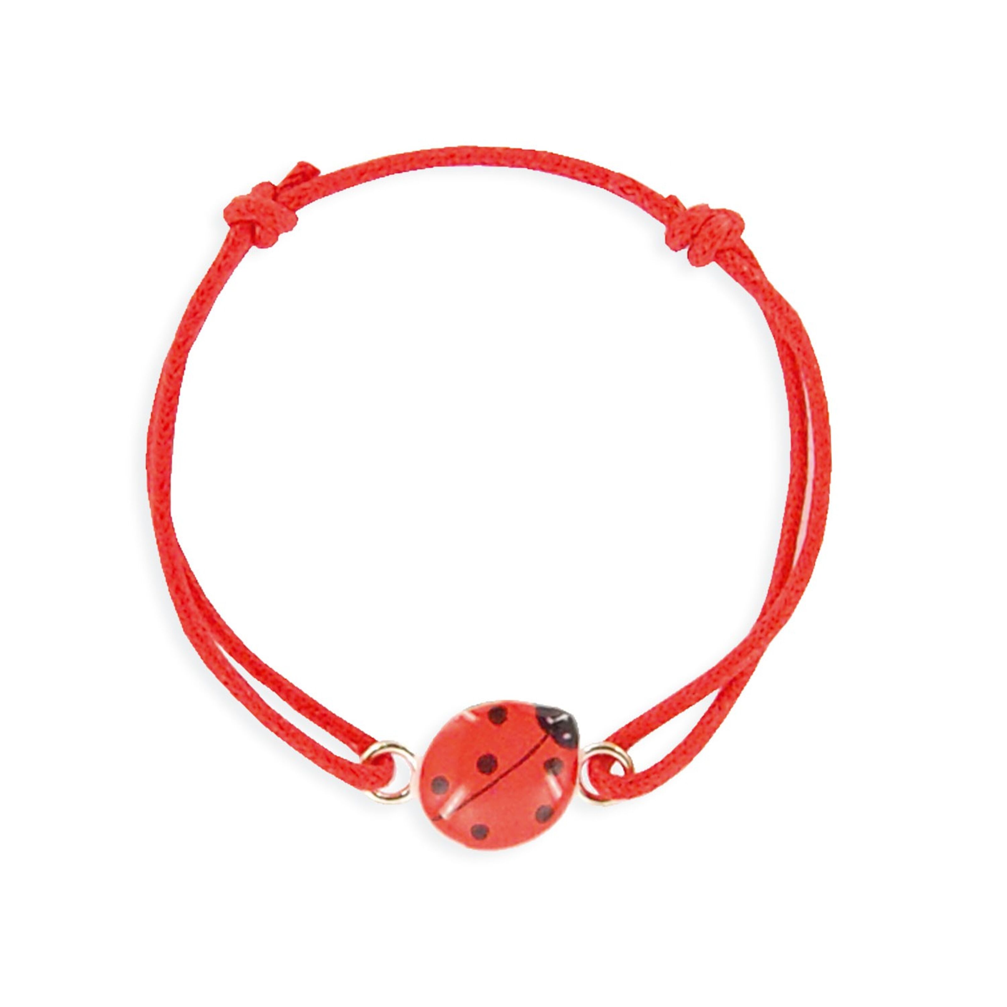 Bracelet fil rouge porte-bonheur - Au Bonheur des Coccinelles