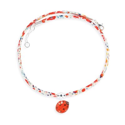 Gioielli per bambine e ragazze - Collana con coccinella Liberty