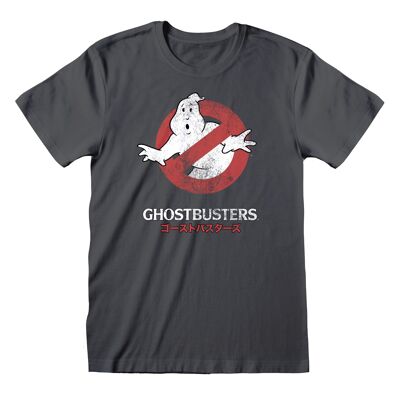 T-shirt classica con logo giapponese Ghostbusters