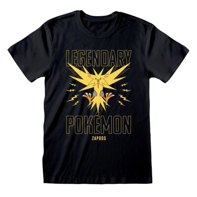 T-shirt unisex Pokemon Leggendario Zapdos