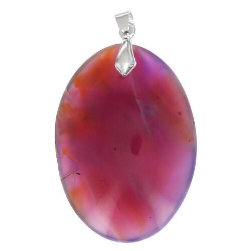 Pendentifs Agate Violette Ovale