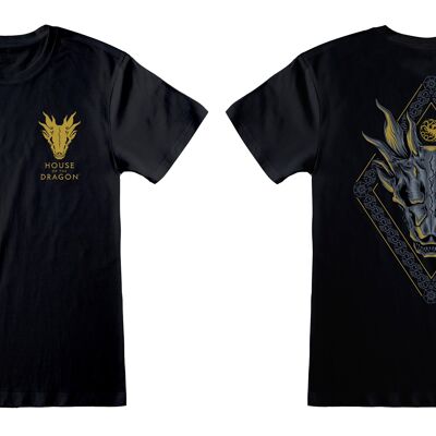 T-shirt unisex con emblema della casa del drago