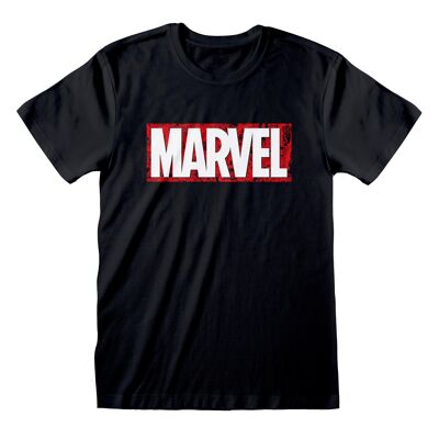 Superposition de logo Marvel Comics T-shirt unisexe