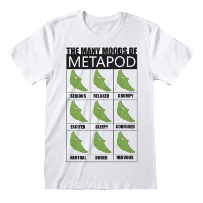 Camiseta unisex Pokemon muchos estados de ánimo de Metapod