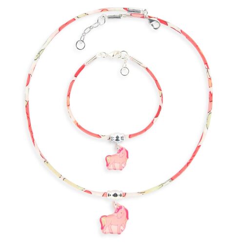 Bijoux Enfants Filles - Ensemble Liberty bracelet & collier licorne