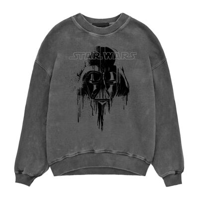 Star Wars Dripping Darth Vader Unisex-Sweatshirt mit Säurewäsche