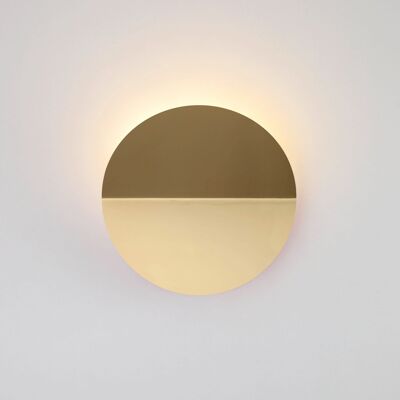 Brass Round Diffuser Wall Light
