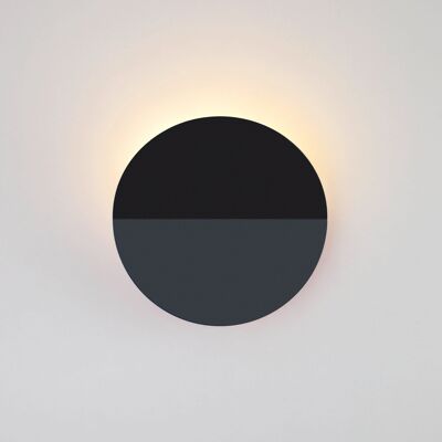 Charcoal Round Diffuser Wall Light