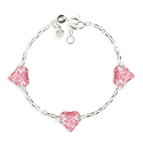 Bijoux Enfants Filles - Bracelet enfant 3 motifs argent 925 cœur