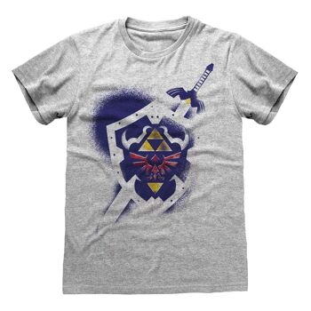 Nintendo Legend Of Zelda - T-shirt Bouclier