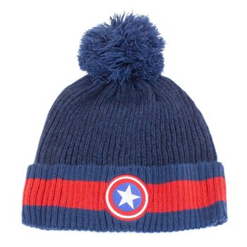 Bonnet à Pompon Logo Captain America Marvel