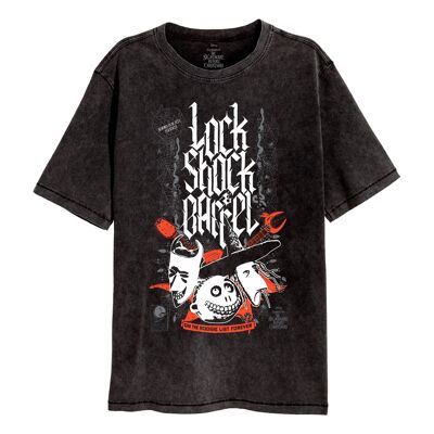 Nightmare Before Christmas Lock Shock & Barrel SuperHeroes Inc. T-Shirt mit Säurewaschung