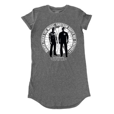 Supernatural Wählen Sie das Musik-T-Shirt-Kleid