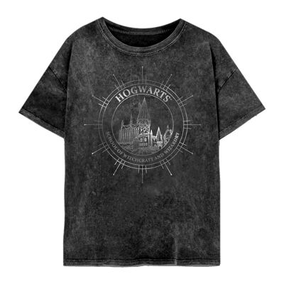 Harry Potter Hogwarts Constellations SuperHeroes Inc. Camiseta con lavado ácido