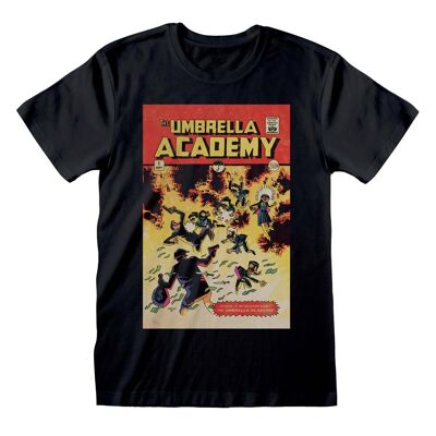 T-shirt con copertina a fumetti dell'Umbrella Academy