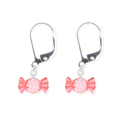 Bijoux Enfants Filles - Dormeuses argent 925 bonbon