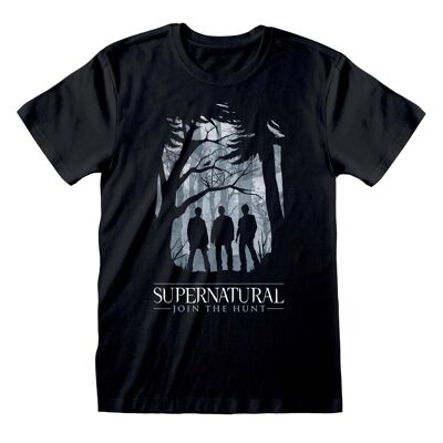 Camiseta de silueta de personajes sobrenaturales