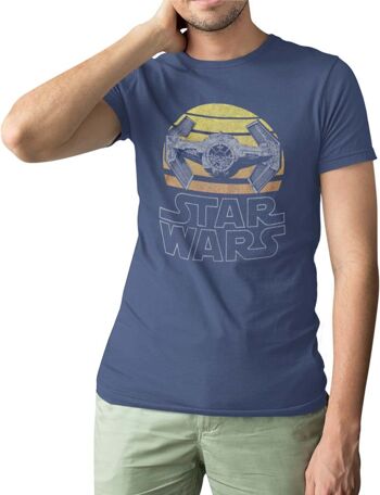 T-shirt Star Wars Tie-Fighter Moon 1