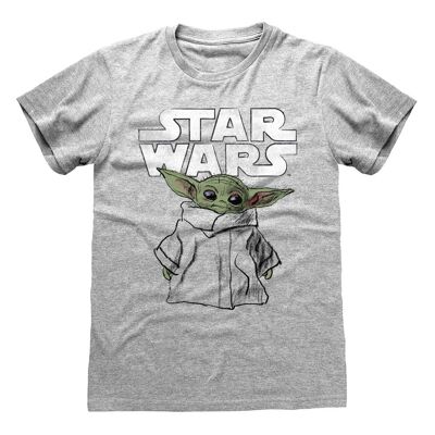 T-shirt Star Wars The Mandalorian The Child Sketch
