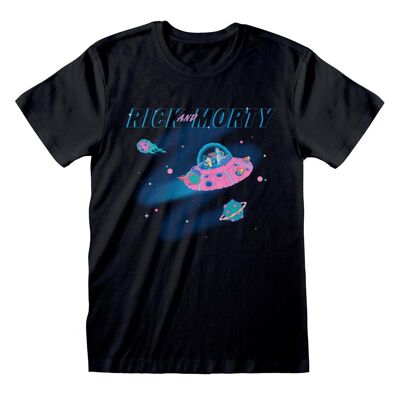 Camiseta Rick y Morty en el espacio