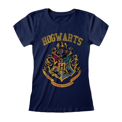 Harry Potter Hogwarts Faded Crest T-shirt ajusté