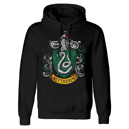 Harry Potter Distressed Slytherin Pullover Hoodie