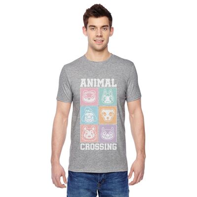 Nintendo Animal Crossing Pastell Quadratisches T-Shirt