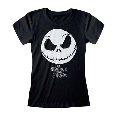 T-shirt da donna Nightmare Before Christmas Jack Face & Logo