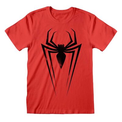 Marvel Comics Spider-Man - Camiseta con símbolo de araña negra