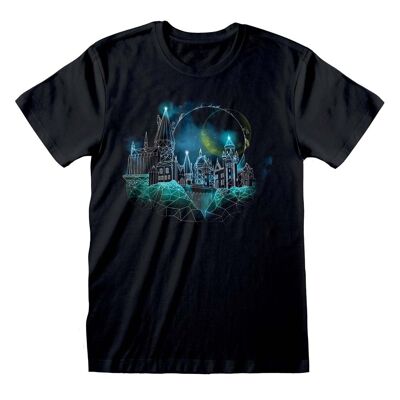 Harry Potter Wireframe Hogwarts-T-Shirt