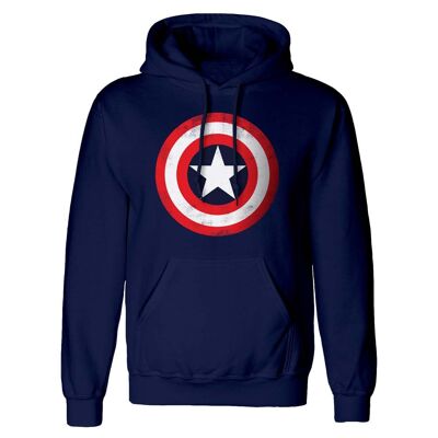 Marvel Comics Captain America Shield T-shirt en détresse