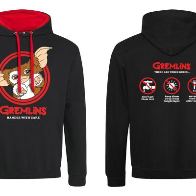 Gremlins Three Rules SuperHeroes Inc. Contrast Pullover Hoodie