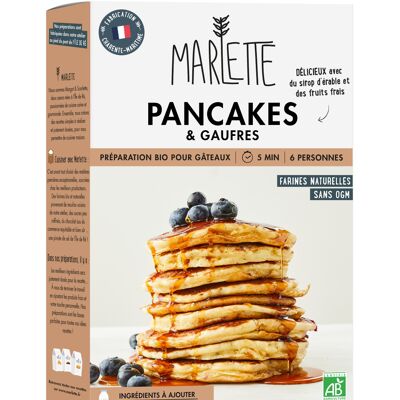 Preparación para tortas orgánicas: Pancakes & Waffles - para 6 personas - 300g