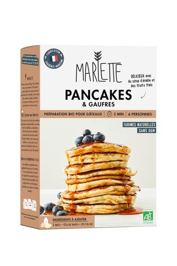 Préparation pour gâteaux bio : Pancakes & Gaufres - pour 6 personnes - 300g 1