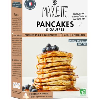 Preparation for organic cakes: Pancakes & Waffles - for 6 people - 300g